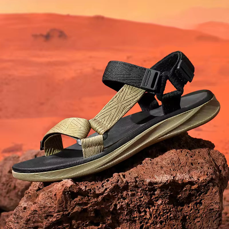 Summer Outdoor Wadable Sandals Man Arch Support Yoga Mat Insole Gladiator Open Beach Slippers
