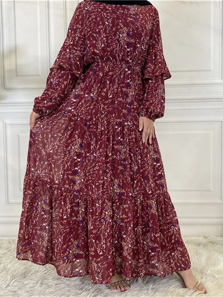 Ramadan Eid Chiffon Abaya Dubai Islam Pakistan Muslim Modest Dress Turkey Dresses Abayas