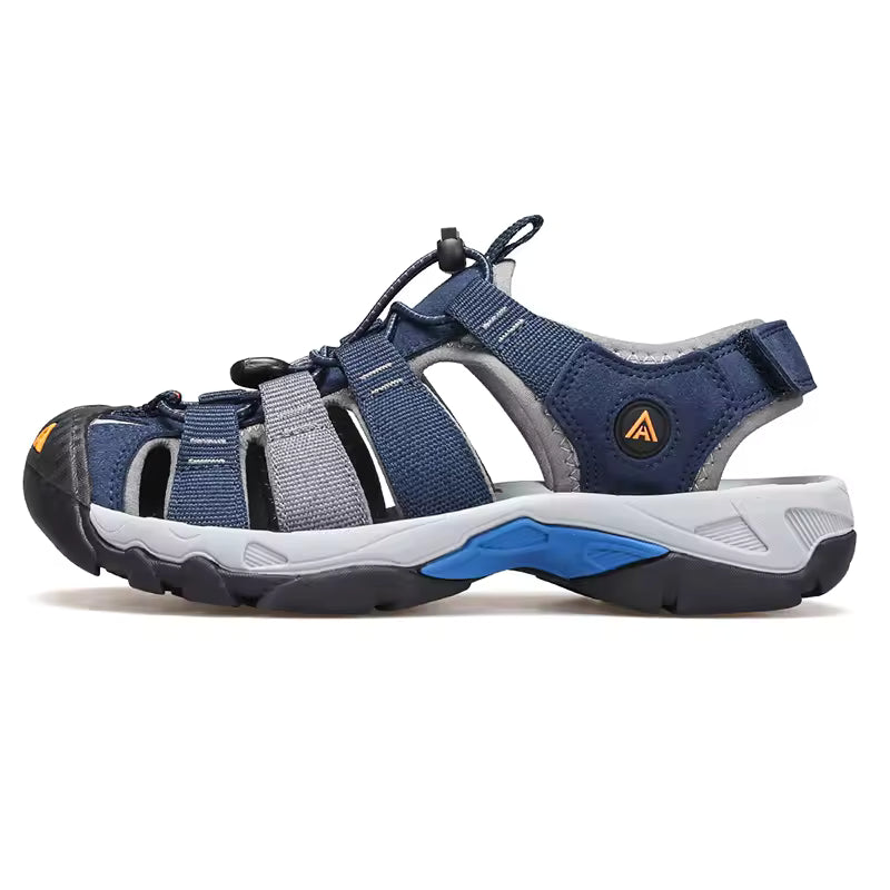 HUMTTO Summer Outdoor Sandals for Men Breathable Hiking Shoes Water Beach Mens