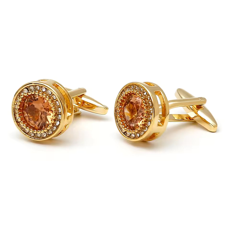 French Cufflinks Fashion Men's Women's New Wedding Accessories Round Natural Shell Shirt Cuff Links Button for Men Wedding Gifts