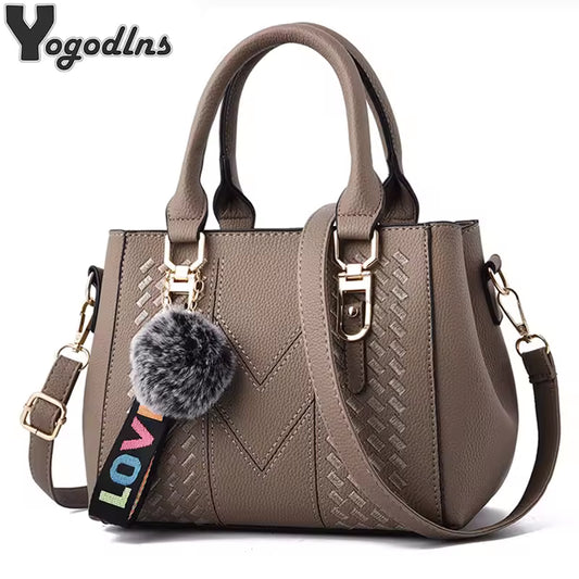 K Embroidery Messenger Bags Women Leather Handbags Bags for Women