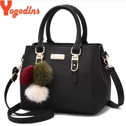 Yogodlns women beading pendant handbag ladies embossed shoulder bag ladies Messenger bag