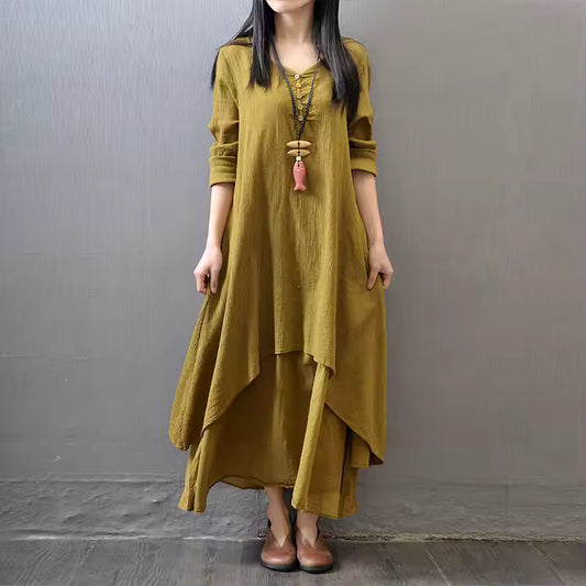 Pakistani Vintage Boho Ethnic Long Sleeve Maxi Dresses Clothes