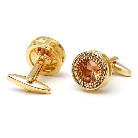 French Cufflinks Fashion Men's Women's New Wedding Accessories Round Natural Shell Shirt Cuff Links Button for Men Wedding Gifts